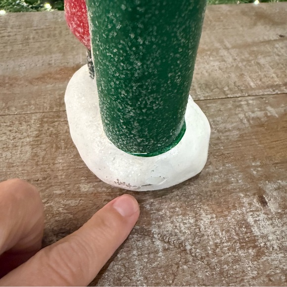 Mr. Christmas Festive Gnome Candle Green and Red - Picture 5 of 8